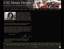 Tablet Screenshot of cacmosaicdesigns.com